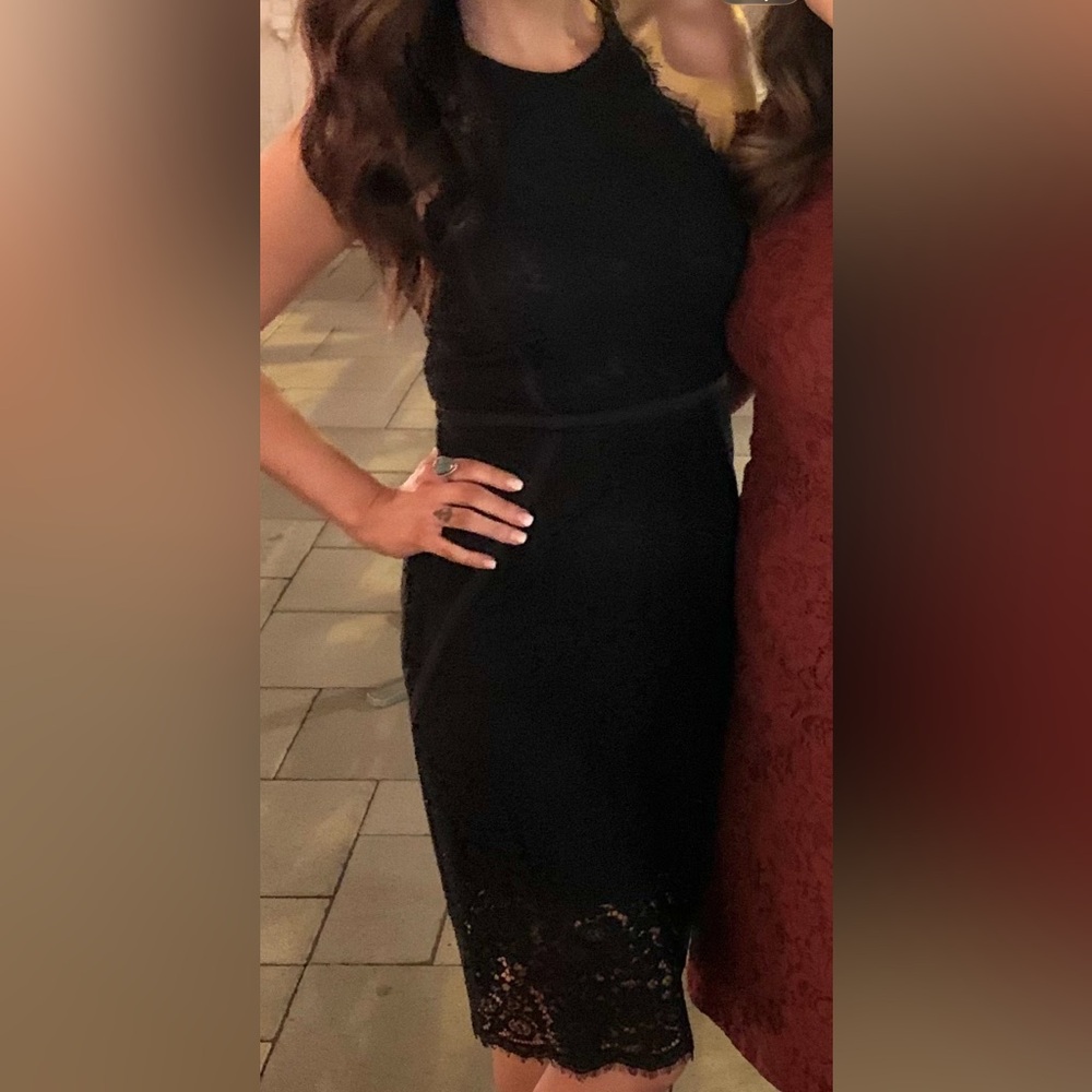 Express Black Lace Dress